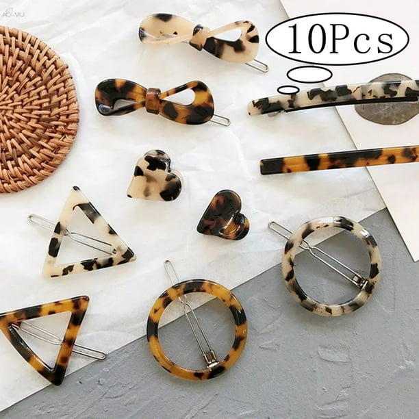Womens Girls Geometric 10Pcs/set Metal Hair Clips Barrette Slide Grips Hairpins Womens Girls Geometric 10Pcs/set Metal Hair Clips Barrette Slide Grips Hairpins